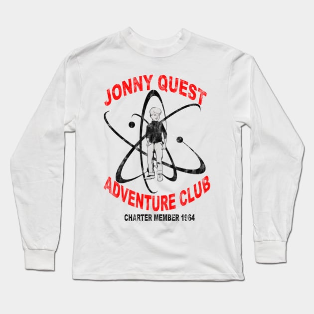 Jonny Quest Adventure Club 1964 - weathered Long Sleeve T-Shirt by drquest